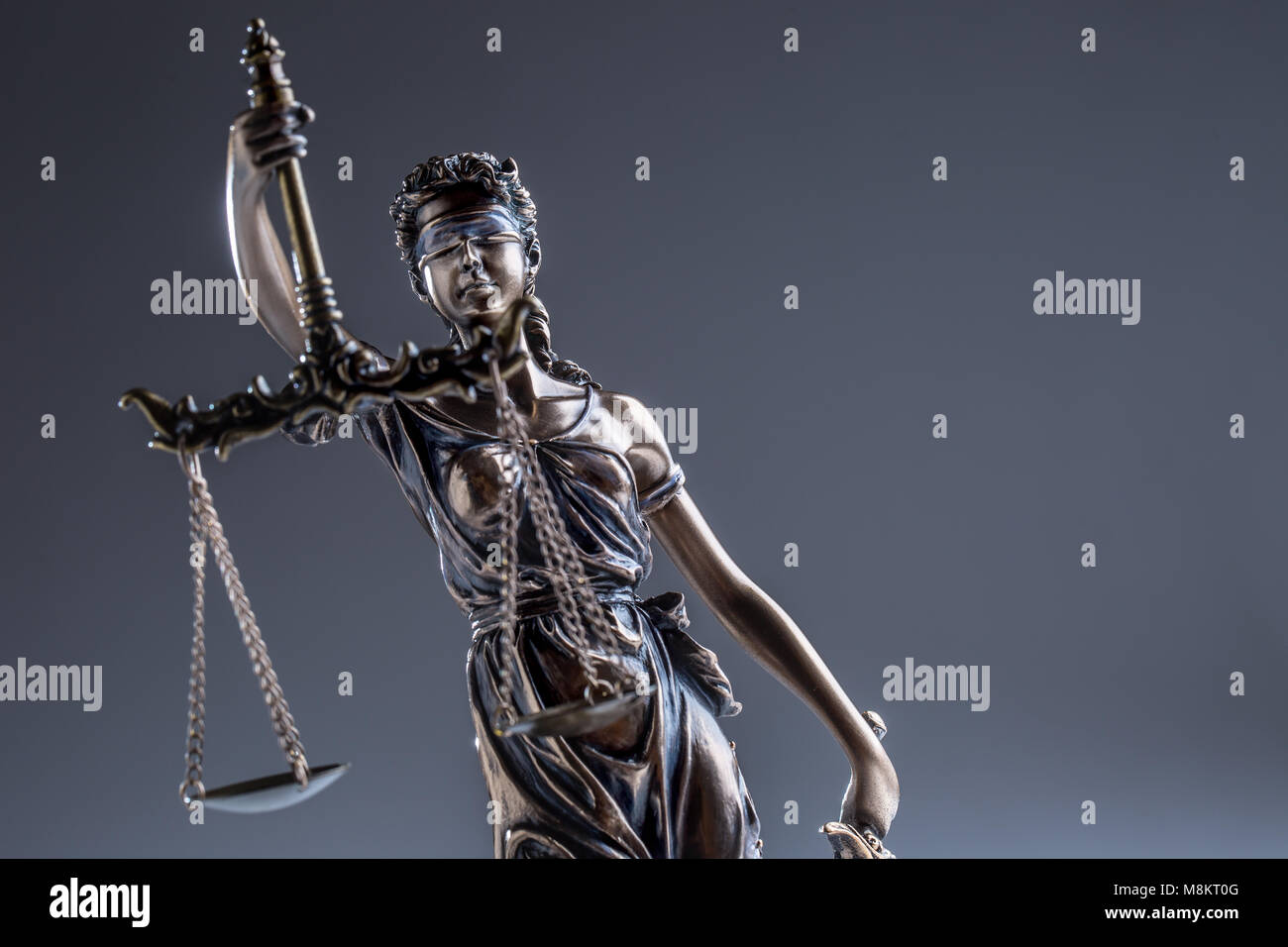 Statue lady justice holding scales hires stock photography and images