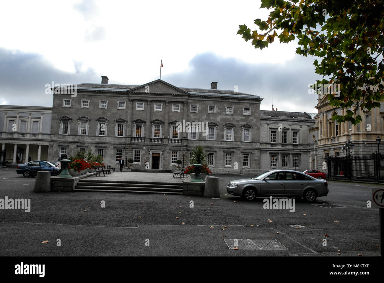 The rear entrance to Leinster House. It is the National Parliament of
