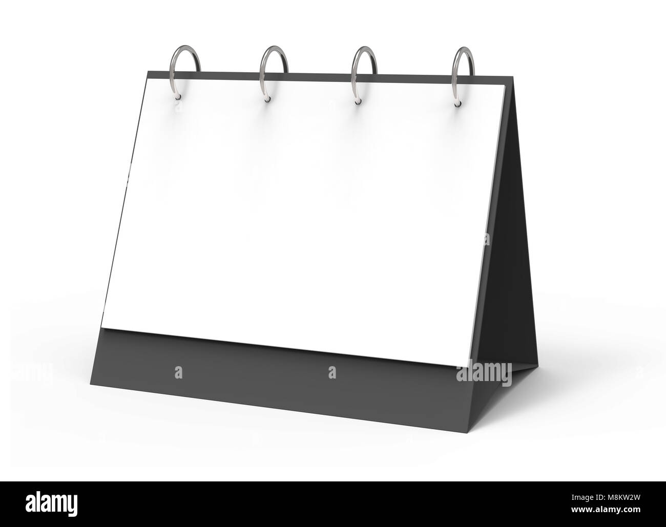 Blank desk calendar, 3d render calendar mockup with empty space for design uses Stock Photo Alamy