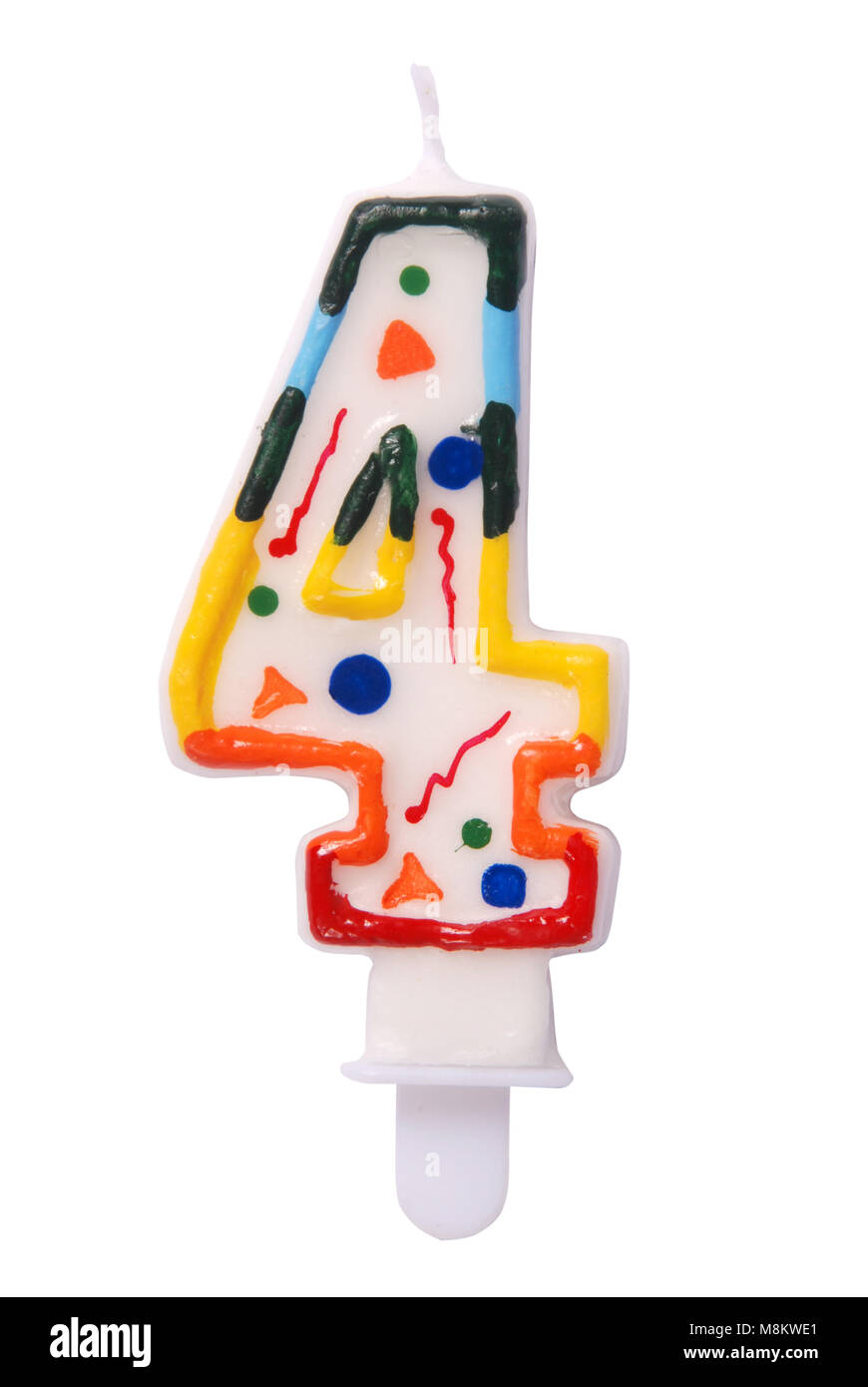 Birthday candles in the form of figures (numbers, dates) for cake