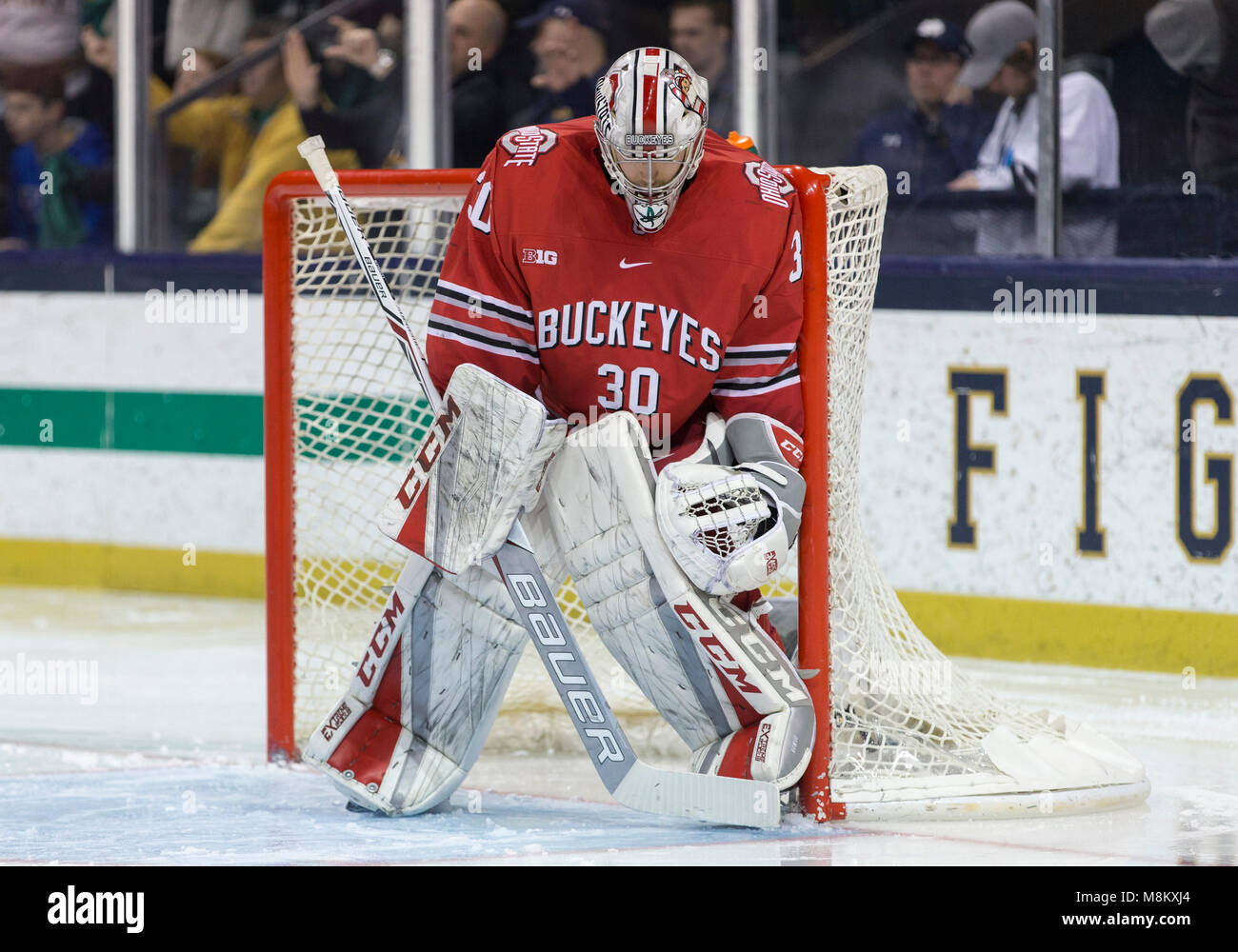 Sean Romeo Rig Overtime. 17th Mar, 2018. Ohio State goaltender Sean Romeo (30) during ...