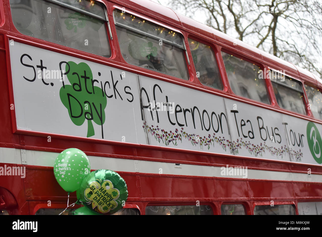 London, UK. 18th March 2018.St Abortion rights campaigners. Patrick's Day parade celebrates Irish culture. Credit: Matthew Chattle/Alamy Live News Stock Photo