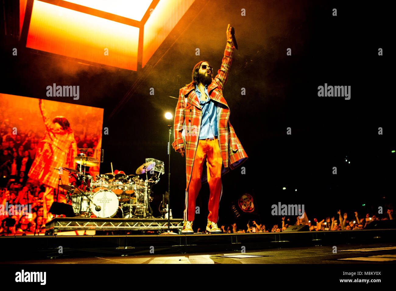 Bologna Italy 17th march 2018 Thirty Seconds To Mars live at Unipol Arena Bologna © Roberto Finizio / Alamy Live News Stock Photo