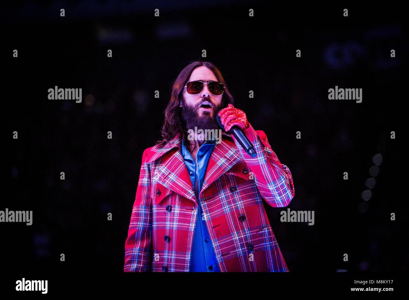 Bologna Italy 17th march 2018 Thirty Seconds To Mars live at Unipol Arena Bologna © Roberto Finizio / Alamy Live News Stock Photo