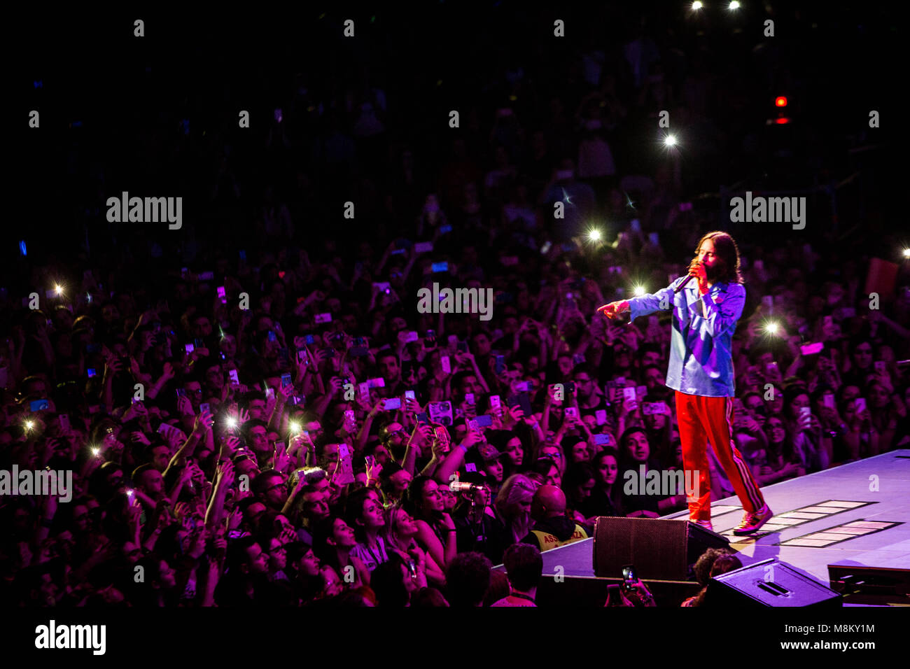 Bologna Italy 17th march 2018 Thirty Seconds To Mars live at Unipol Arena Bologna © Roberto Finizio / Alamy Live News Stock Photo