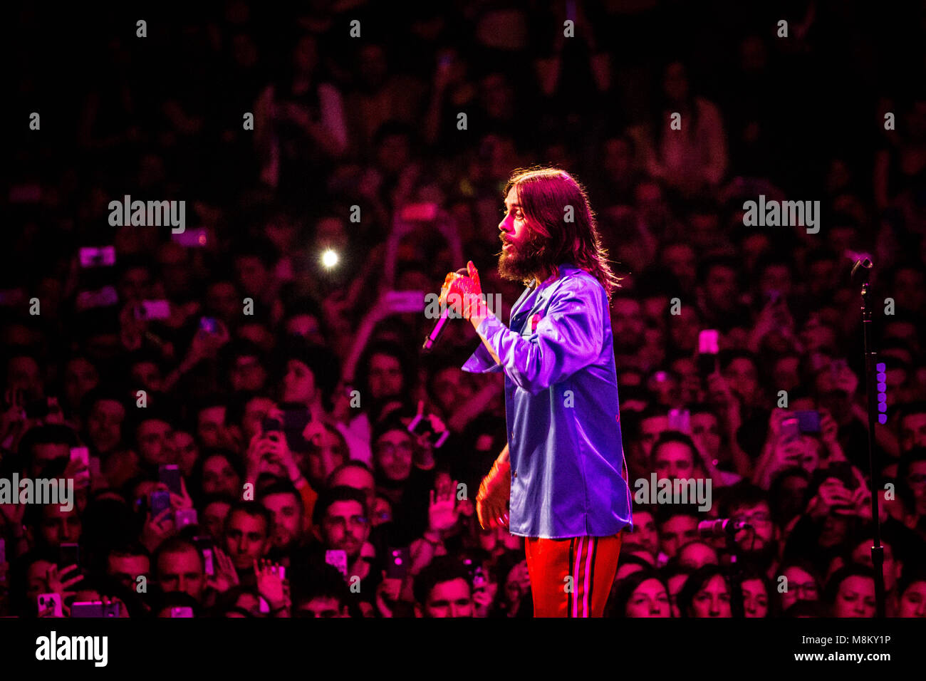 Bologna Italy 17th march 2018 Thirty Seconds To Mars live at Unipol Arena Bologna © Roberto Finizio / Alamy Live News Stock Photo