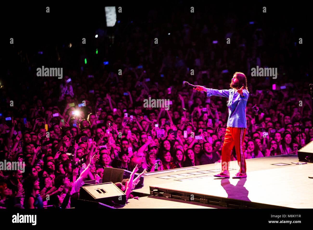 Bologna Italy 17th march 2018 Thirty Seconds To Mars live at Unipol Arena Bologna © Roberto Finizio / Alamy Live News Stock Photo