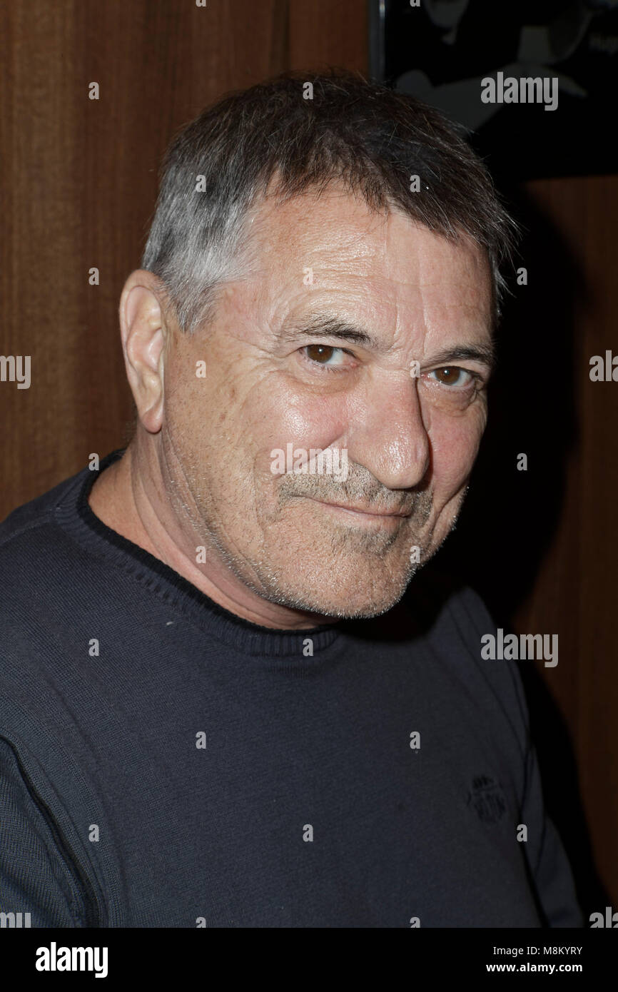 Paris, France. 17th March 2018. Jean-Marie Bigard in dedication at the book fair in Paris, France. Credit: Bernard Menigault/Alamy Live News Stock Photo