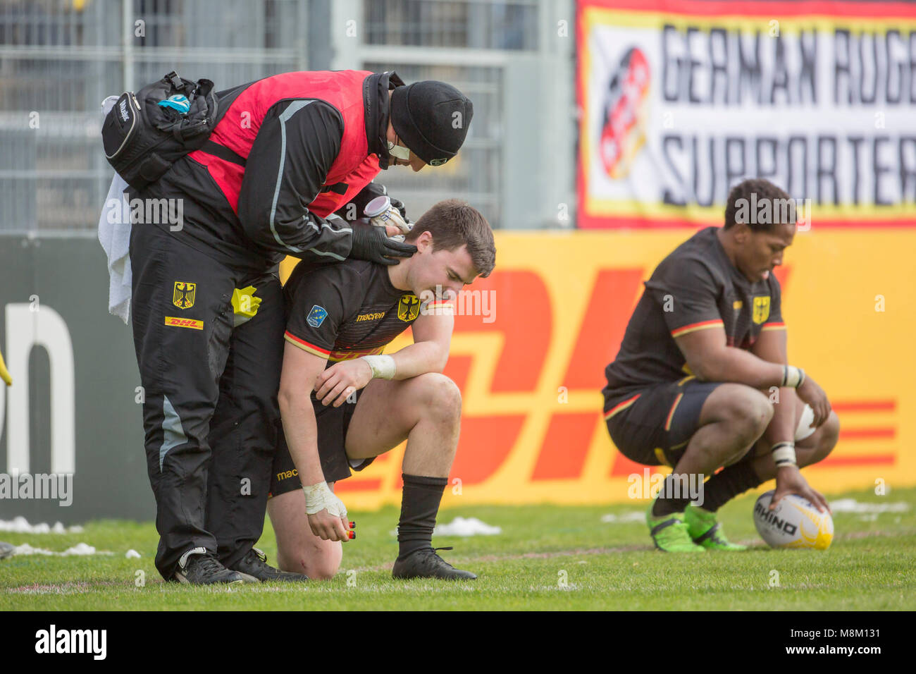 18 March 2018, Germany, Cologne Match 5 of the Rugby Europe