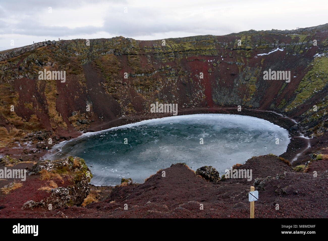 Kerið volcanic crater,Golden Circle, Iceland Stock Photo - Alamy
