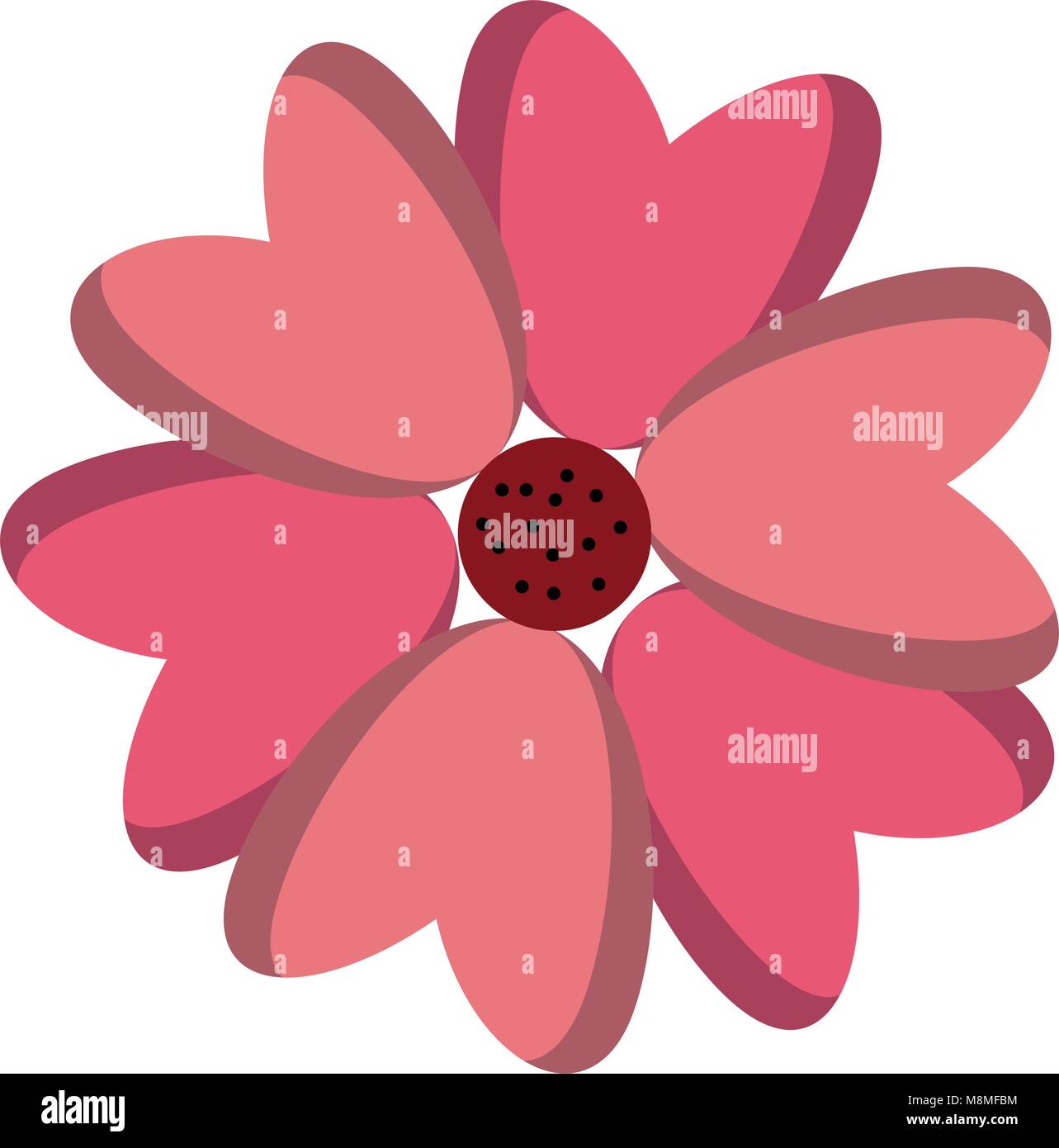 Beautiful flower symbol Stock Vector Image & Art Alamy