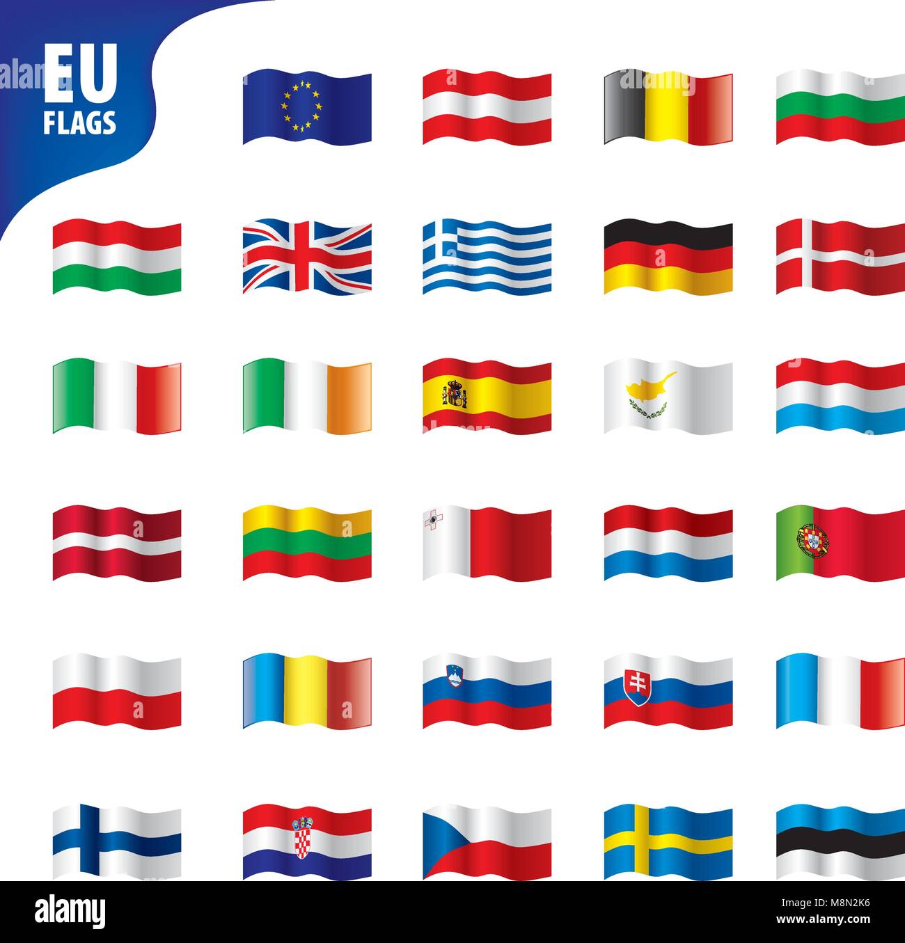 flags of the european union Stock Vector Image & Art - Alamy