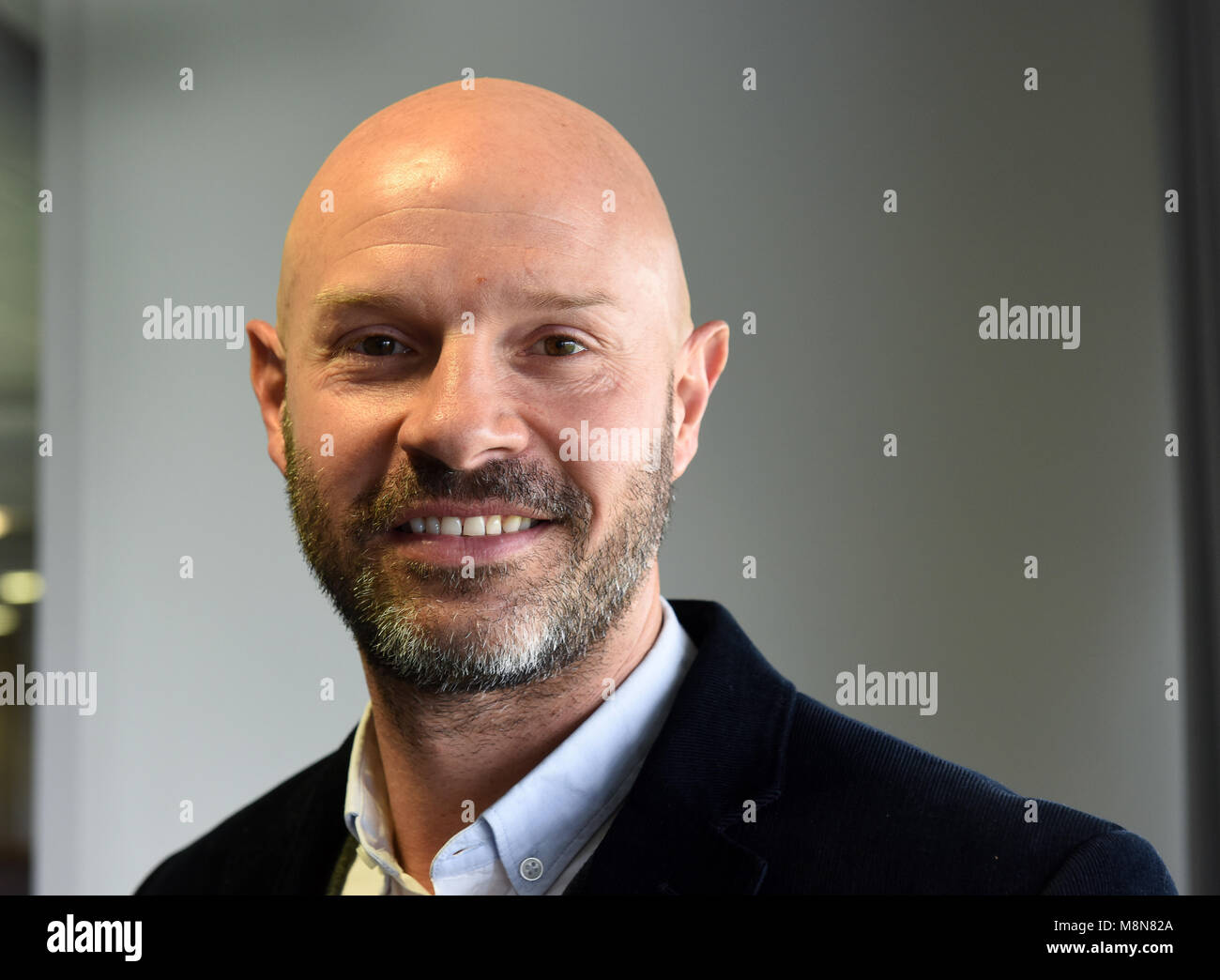 Retired English footballer Danny Mills Stock Photo