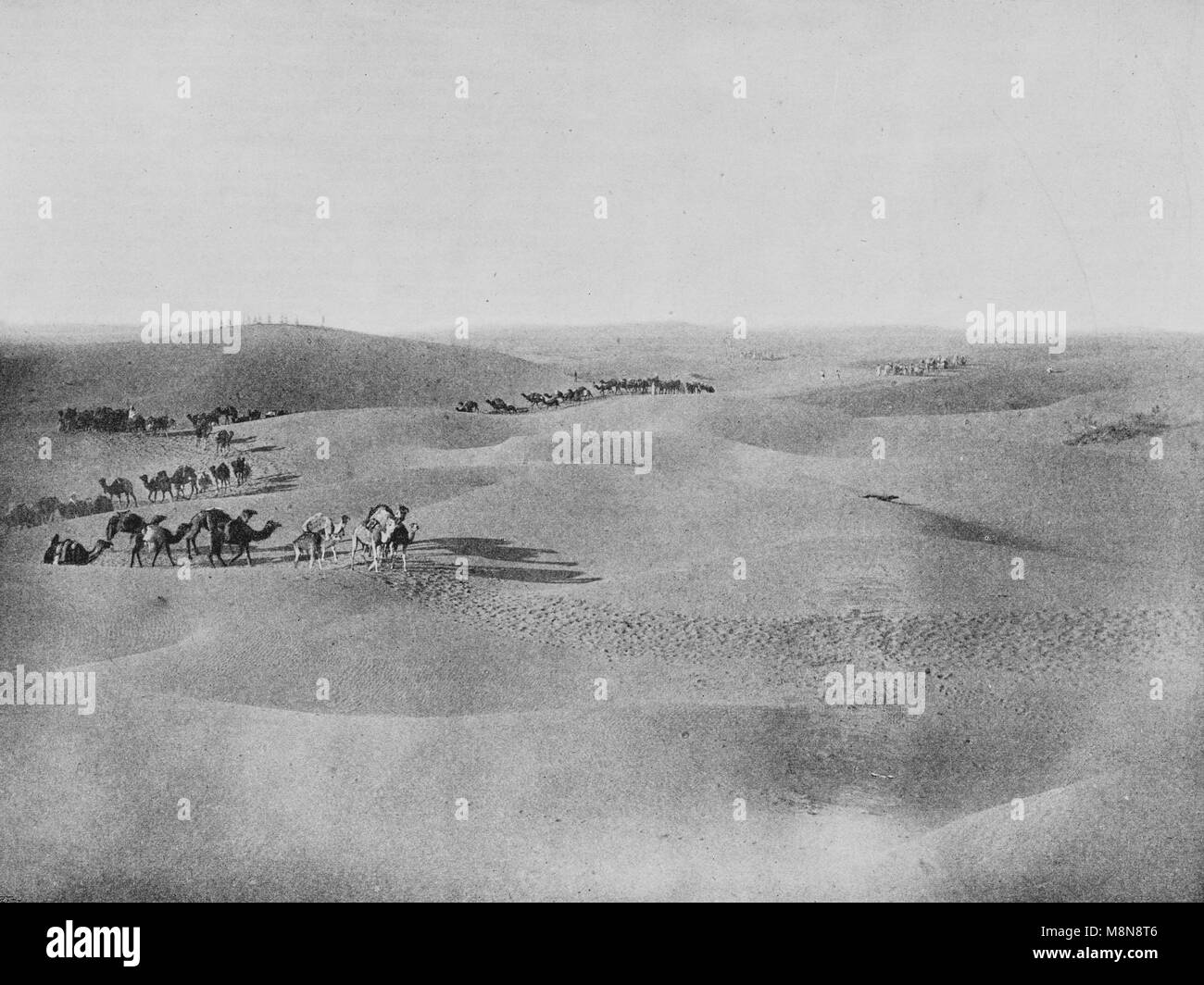 French Foureau-Lamy expedition in Chad in 1900, Expedition caravan ...