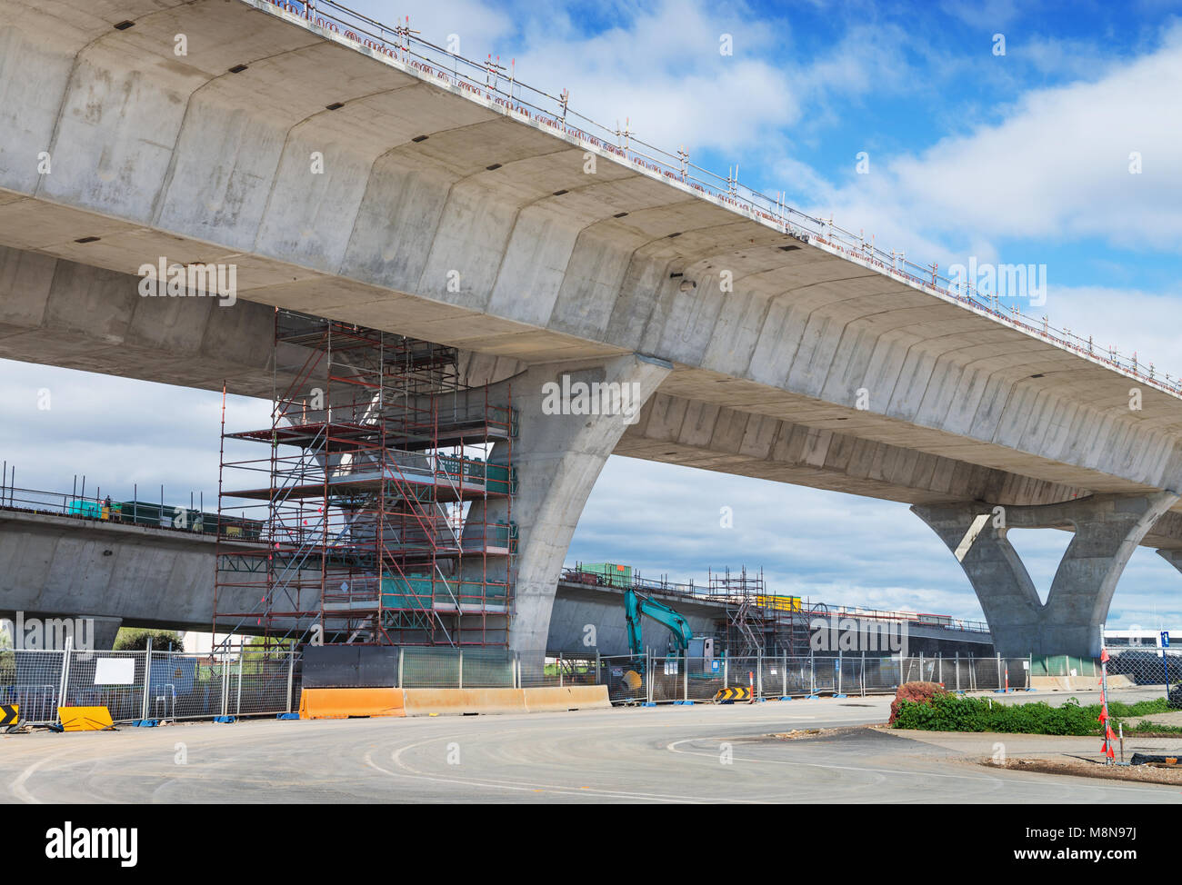 view of the road under reconstruction Stock Photo - Alamy