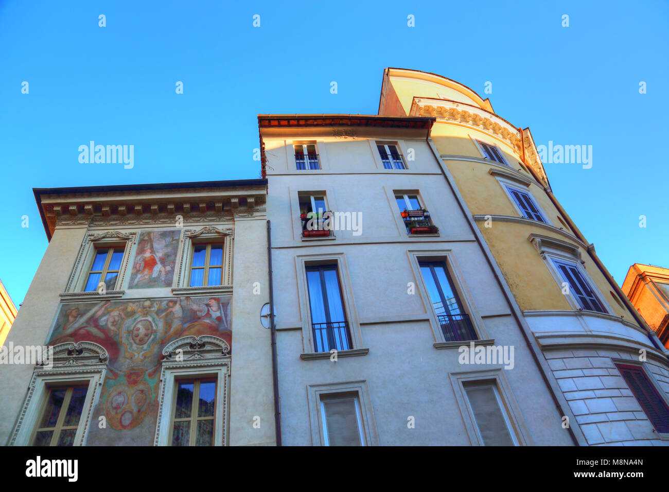 Rome streets in historic part of town Stock Photo - Alamy