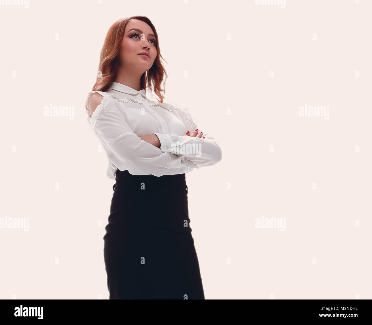 Portrait of young business woman in the office Stock Photo - Alamy