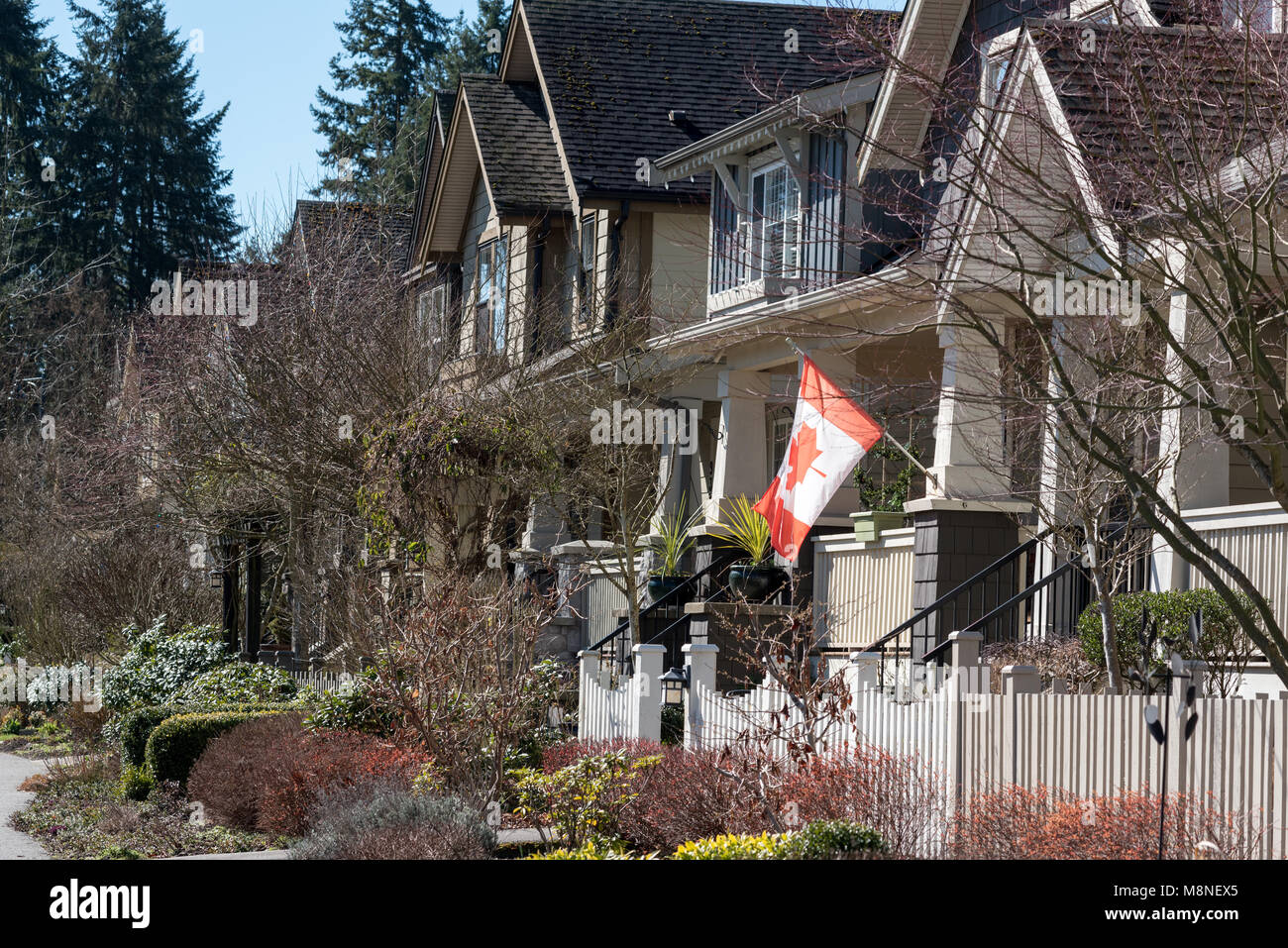 Houses in the Bedford Landing neighborhood of Fort Langley, British Columbia Stock Photo Alamy