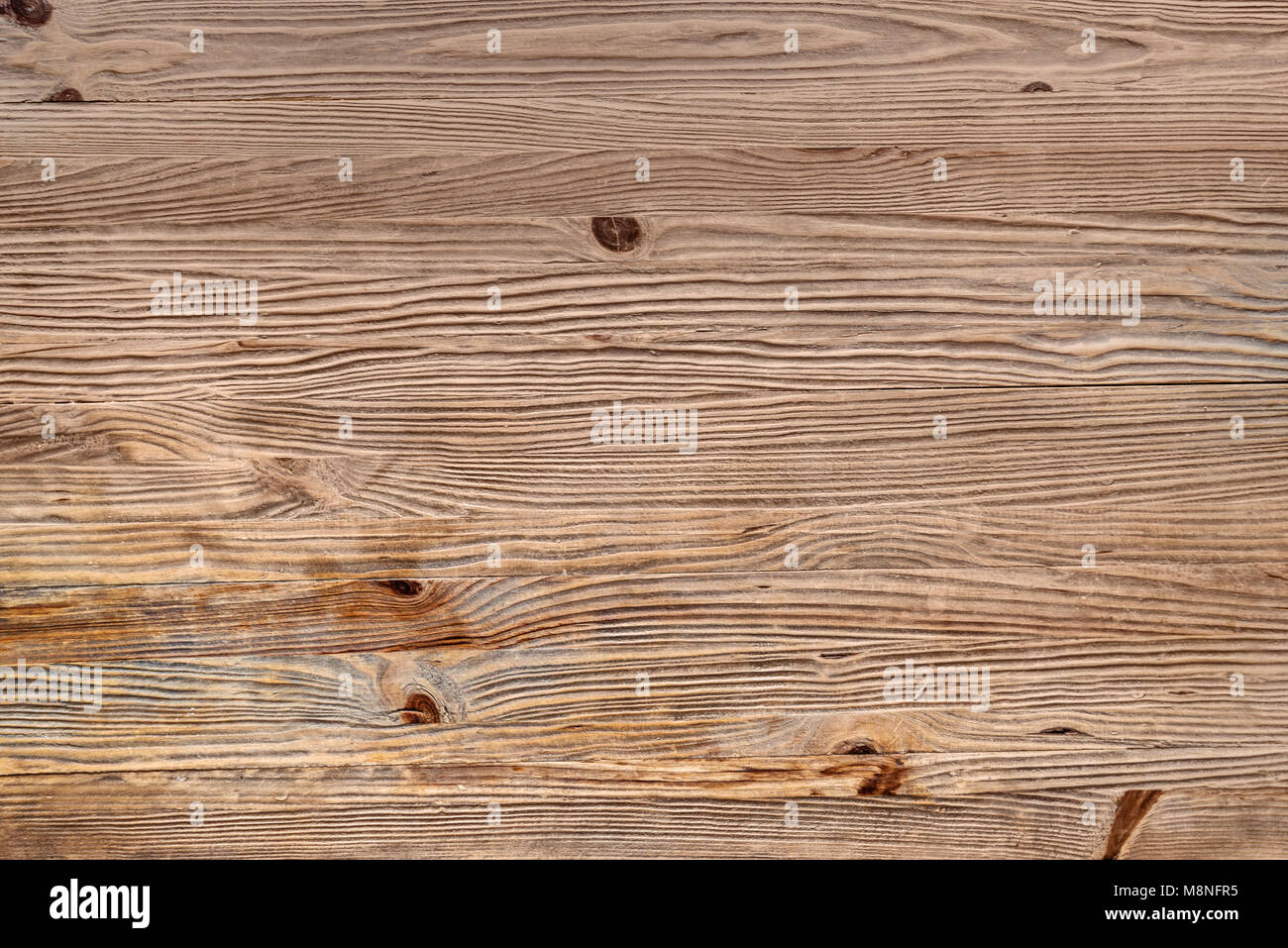 Natural wood horizontal planks background Stock Photo