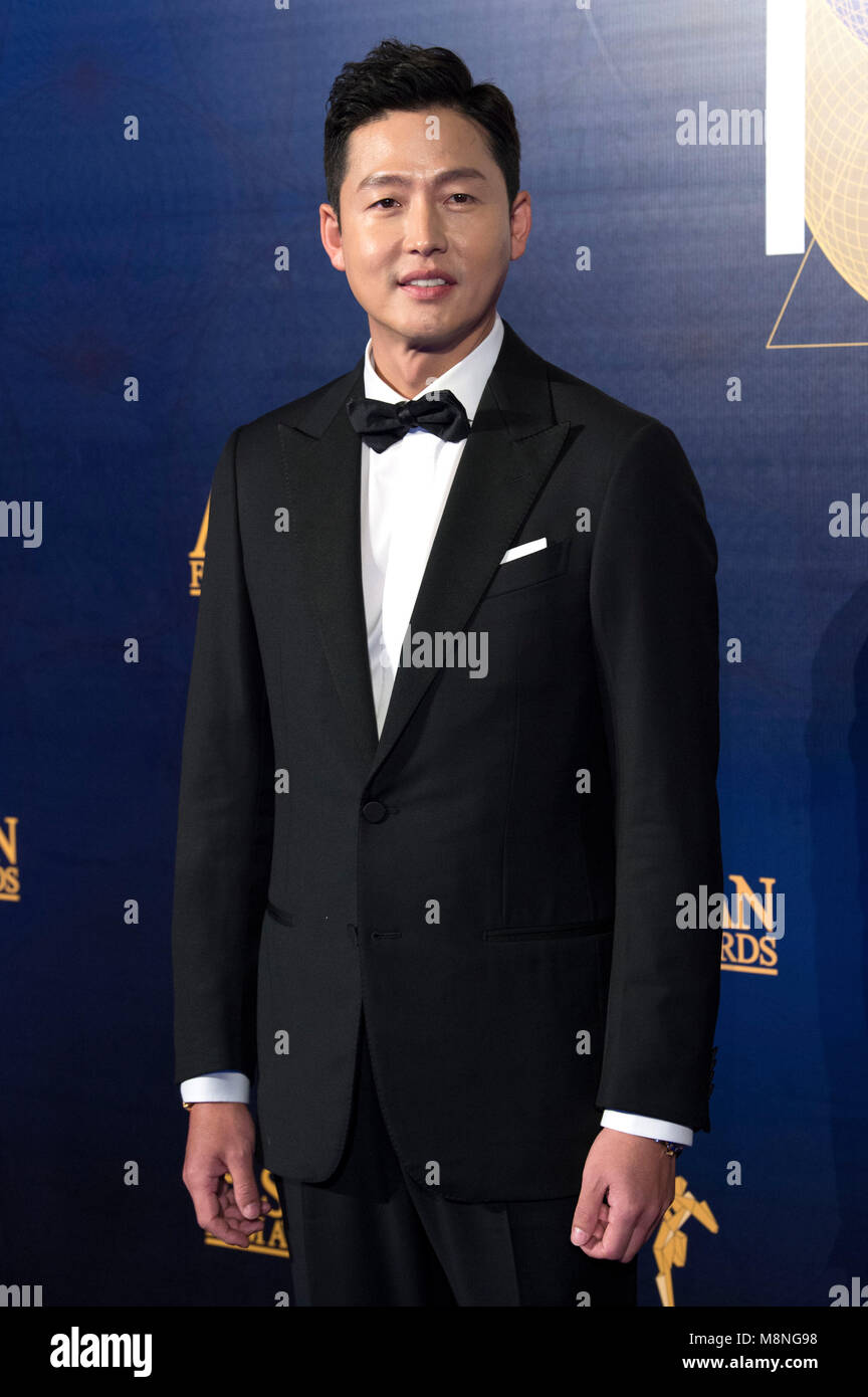Lee Jung-jin attending the 12th Asian Film Awards ceremony at the Venetian Hotel on March 17, 2018 in Macao, China. Stock Photo