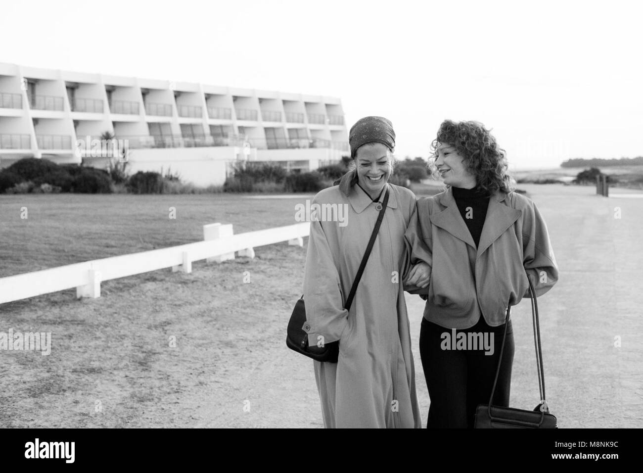 3 Days in Quiberon is a 2018 drama film directed by Emily Atef.  This photograph is for editorial use only and is the copyright of the film company and/or the photographer assigned by the film or production company and can only be reproduced by publications in conjunction with the promotion of the above Film. A Mandatory Credit to the film company is required. The Photographer should also be credited when known. Stock Photo