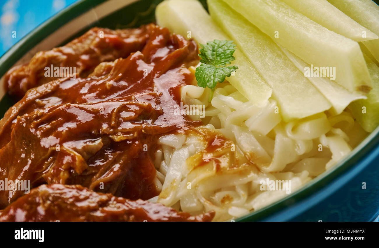Ashlan-fu - Dungan noodle, popular Kyrgyzstan Stock Photo - Alamy