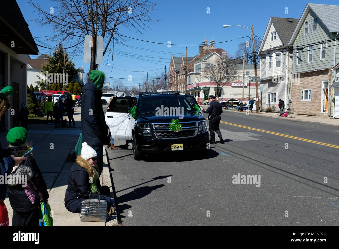 Car Decorated For St Patrick S Day Parade In South Amboy New