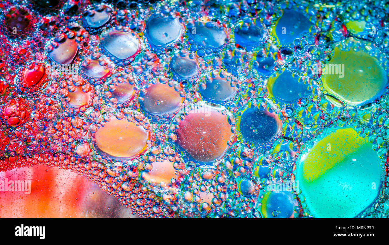 Dreamy colorful abstract background with water and oil Stock Photo - Alamy