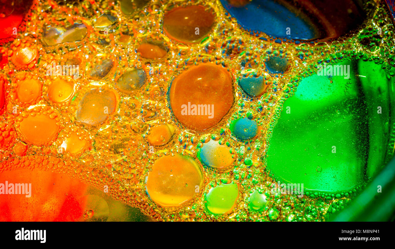 Dreamy colorful abstract background with water and oil Stock Photo - Alamy