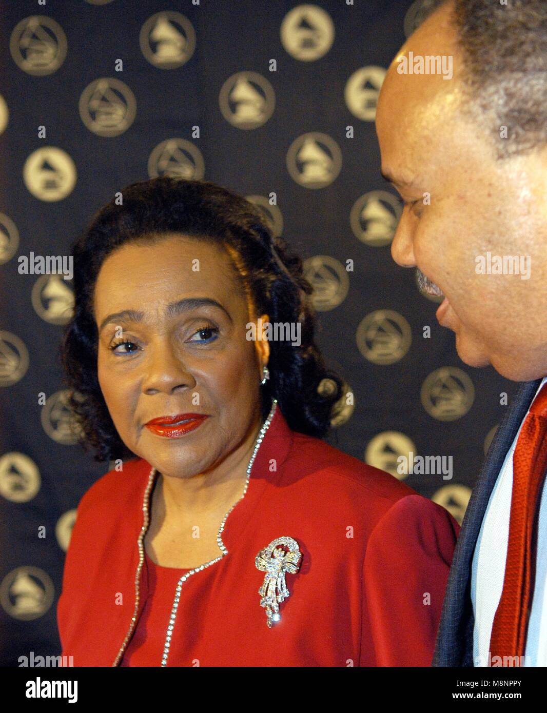 Corretta Scott King and Martin Luther King III at the NARAS / GRAMMY