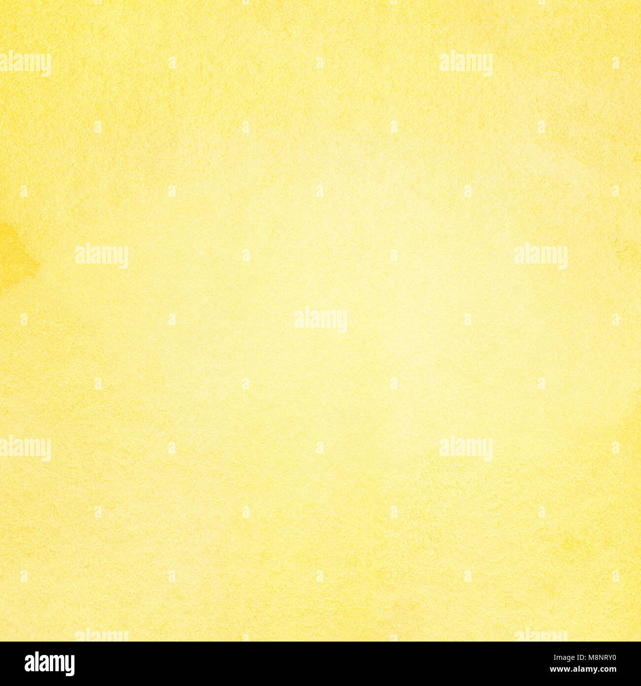 Abstract light yellow watercolor background, painted on watercolor paper Stock Photo