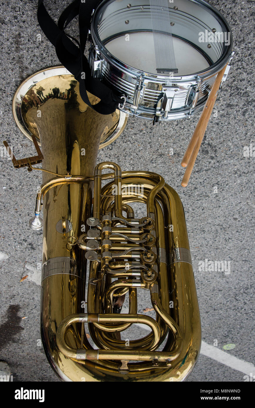 Blechblasinstrumente Stock Photo