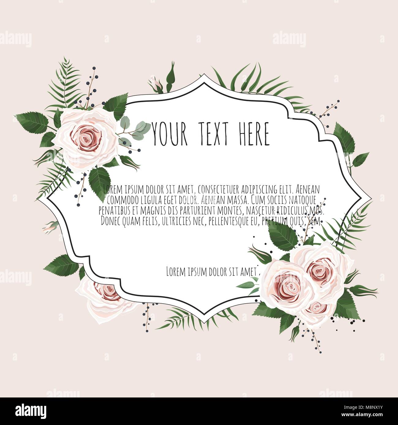 Spring flowers bouquet for vintage card. Vector illustration Stock ...