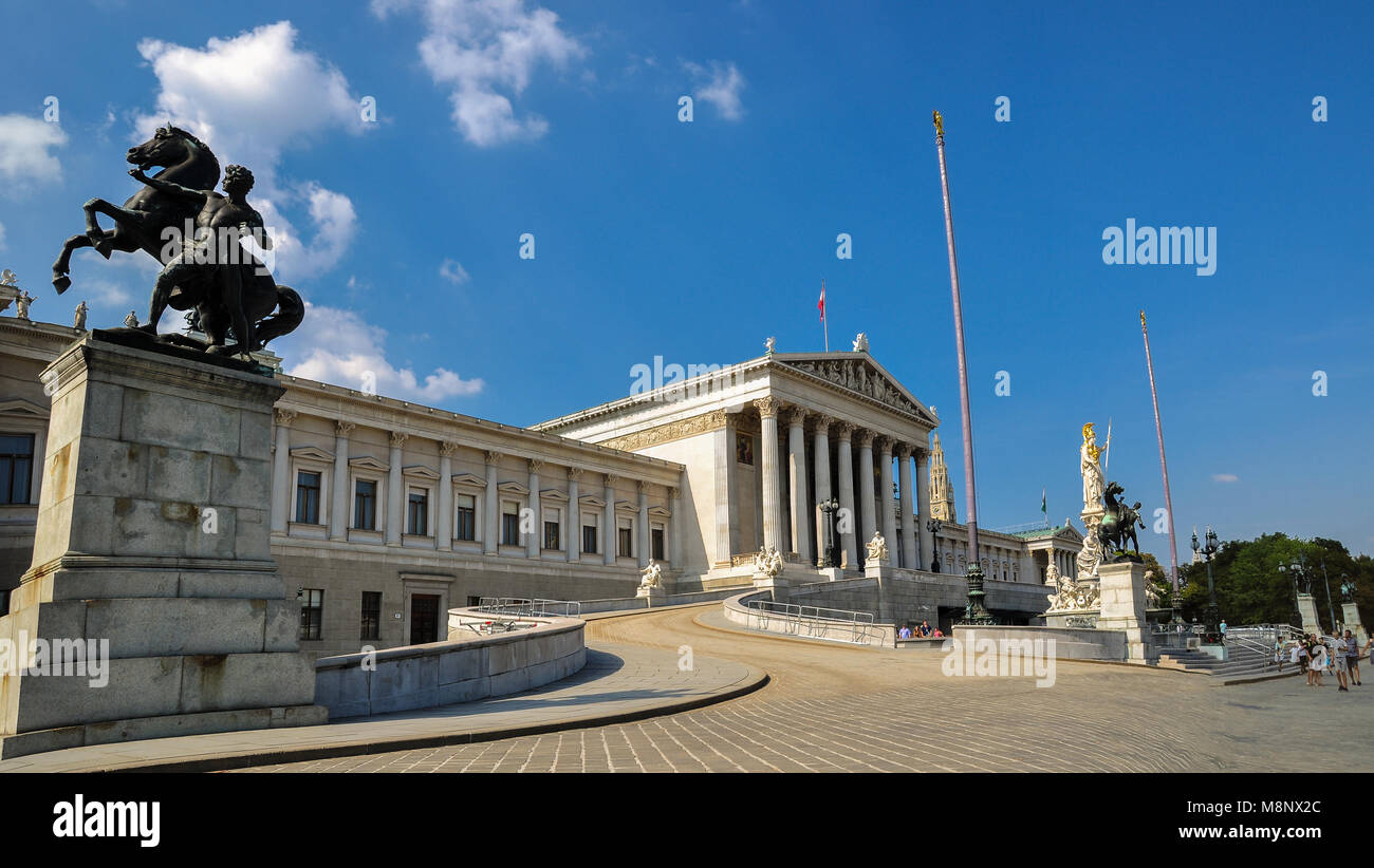 Parlament in Wien Stock Photo