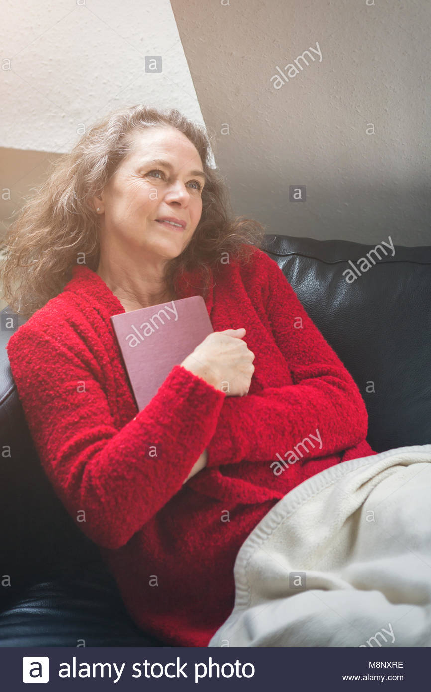 Mature redhead sofa 6