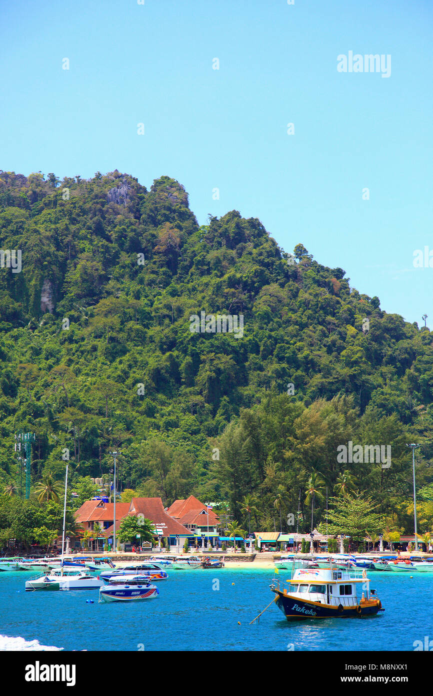 Thailand, Krabi, Phi Phi Don Island, landscape, scenery, Stock Photo
