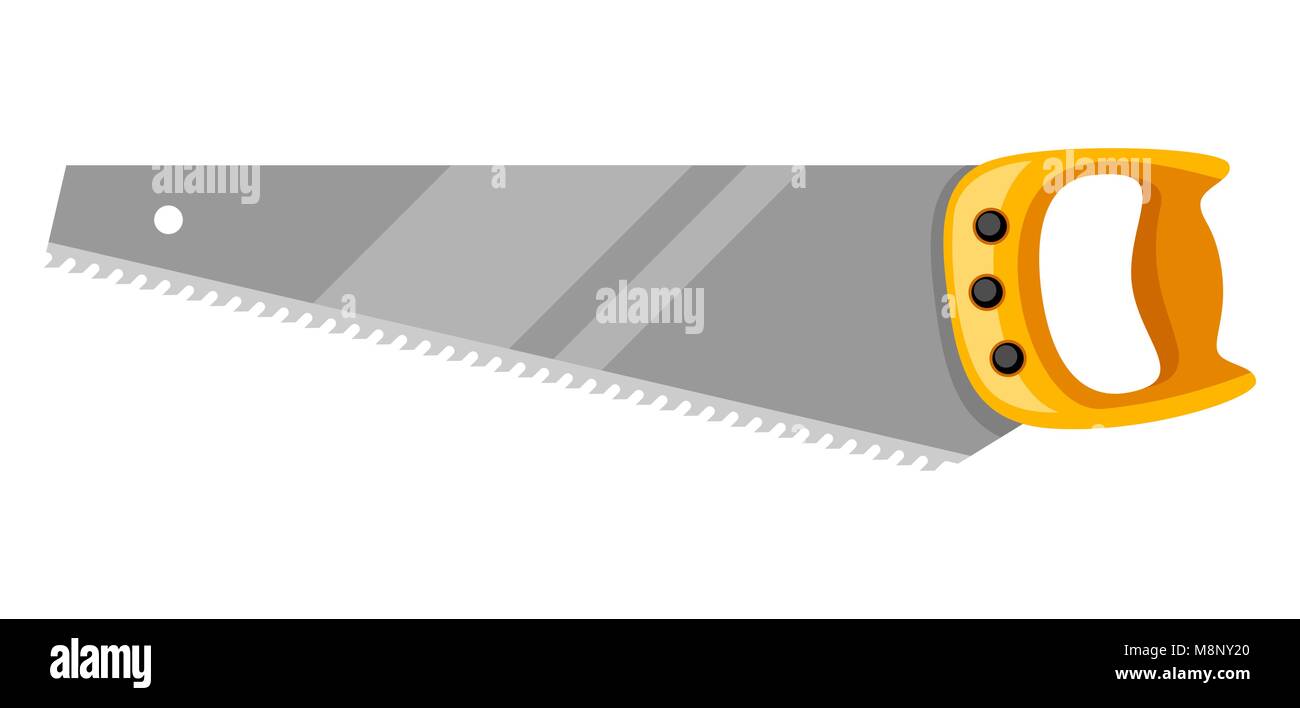 Illustration of saw on white background isolated Stock Vector Image ...