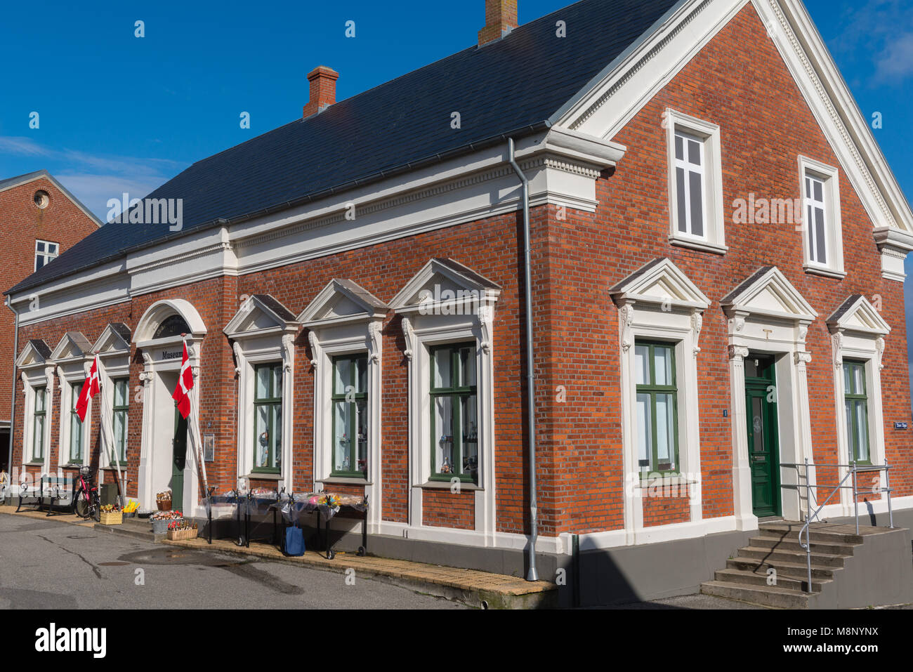 The local museum in a historical house, Nordby, island of Fanoe, Jutland, Denmark, Scandinavia Stock Photo