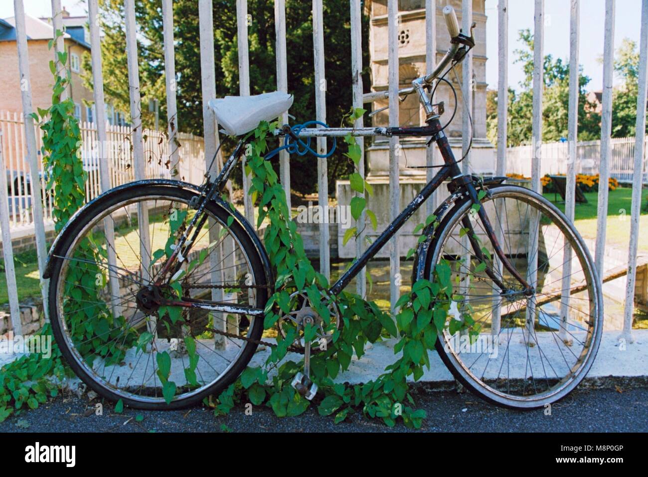 Abandoned bike in Amsterdam Stock Photo Alamy