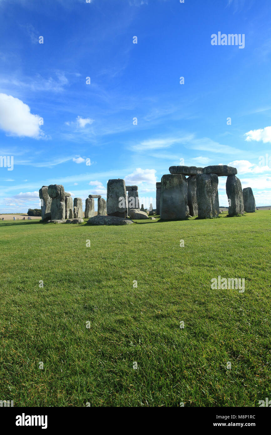 Stonehenge prehistoric monument in Wiltshire England. Stock Photo