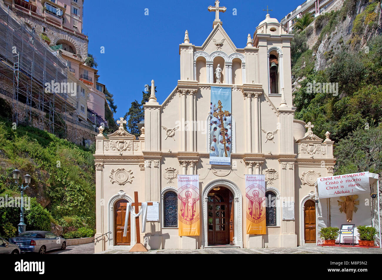 Sainte-Dévote Chapel at La Condamine, Principality of Monaco, Côte d'Azur, french riviera, Europe Stock Photo