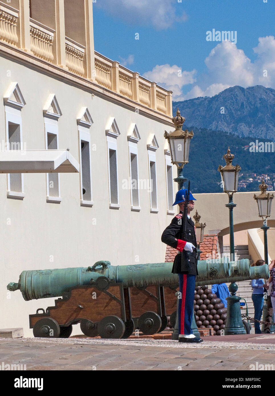Palace Guard at Palais Princier, Princes Palace of Monaco, official