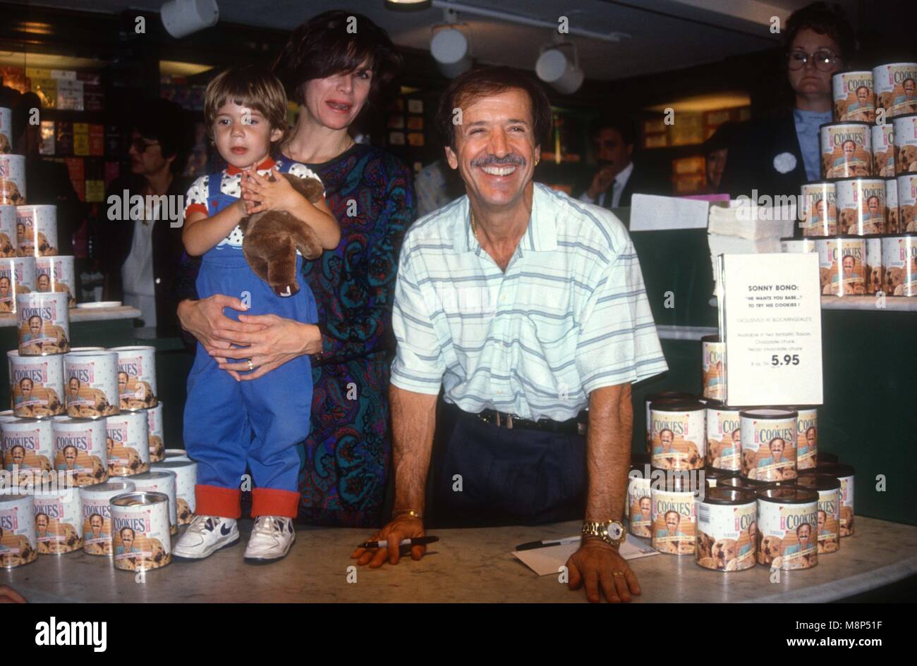Sonny Bono and wife Mary and son 1990 Photo By Adam Scull/PHOTOlink.net ...