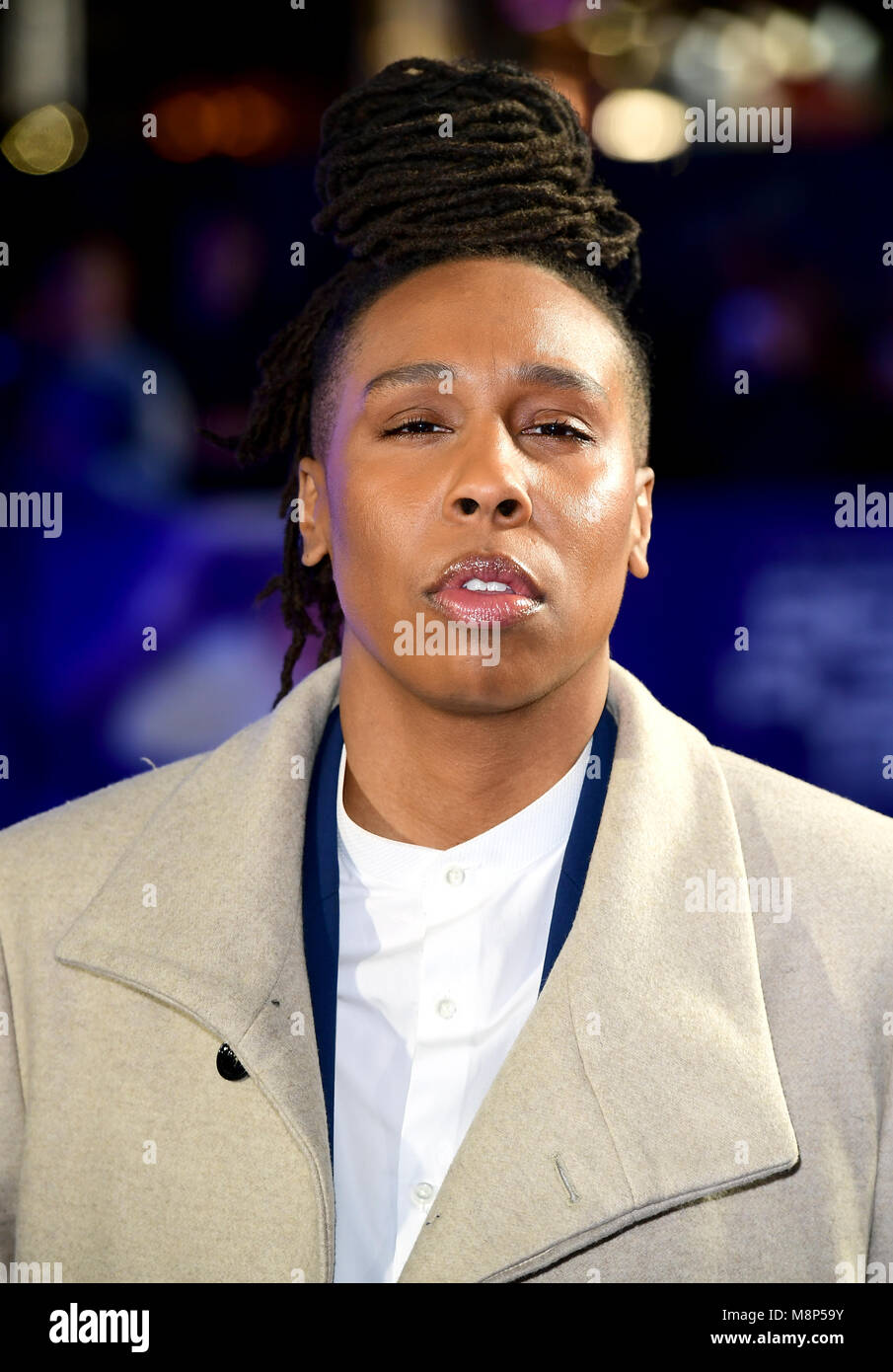 Lena Waithe attending the European Premiere of Ready Player One held at the Vue West End in Leicester Square, London. Stock Photo