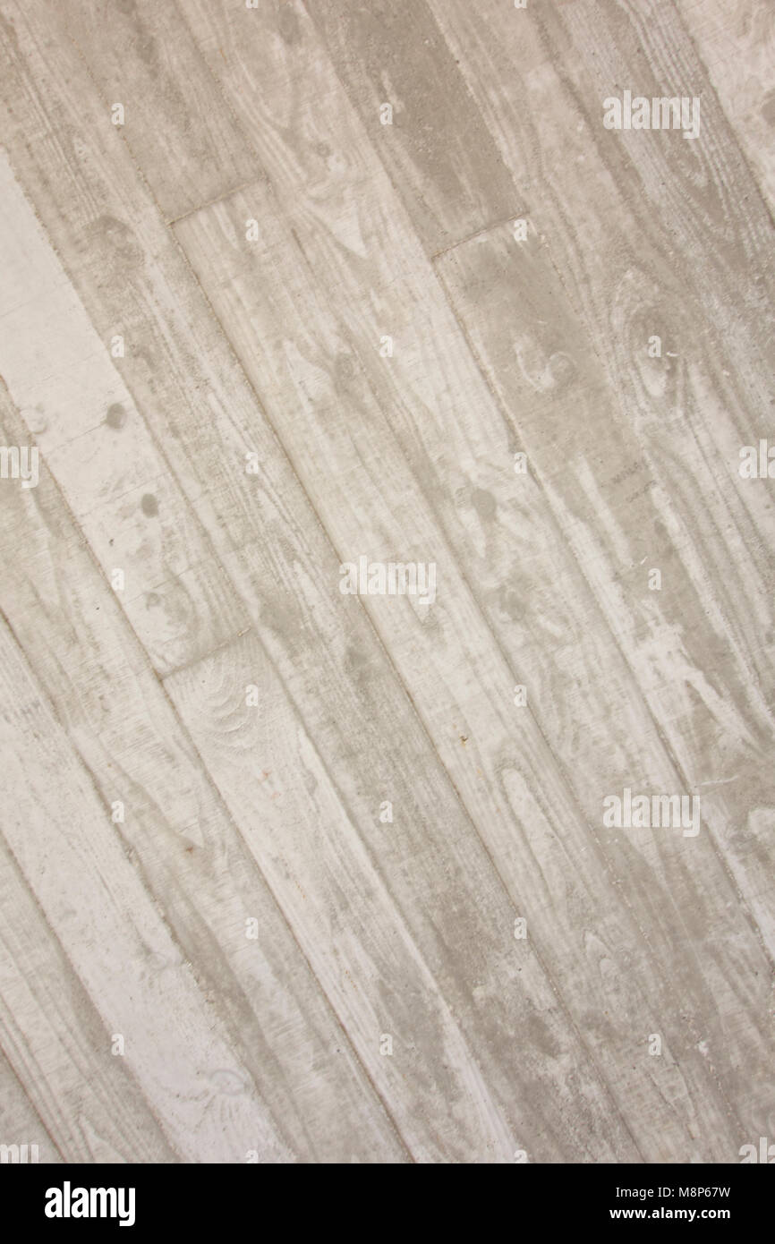 A beige wood plank effect concrete texture, used in a bus station in ...