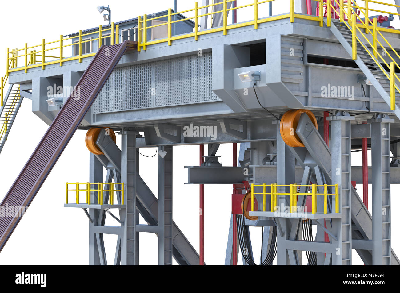 Land rig oil industry, close view Stock Photo - Alamy
