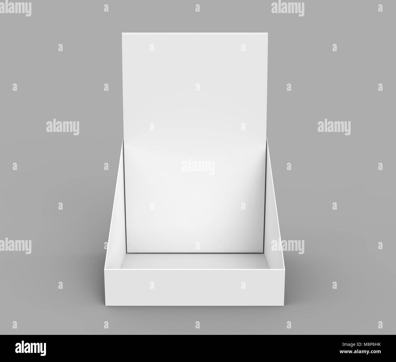 Download Paper Holder Mockup Blank 3d Render Desktop Stand For Brochure Stock Photo Alamy PSD Mockup Templates