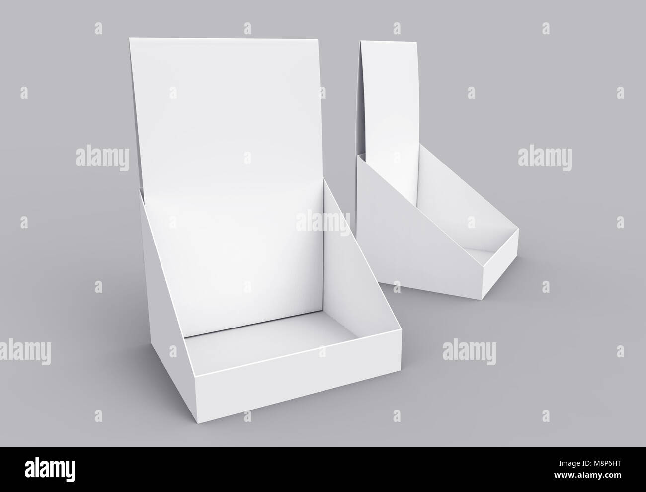 Download Paper Holder Mockup Blank 3d Render Desktop Stand For Brochure Stock Photo Alamy PSD Mockup Templates