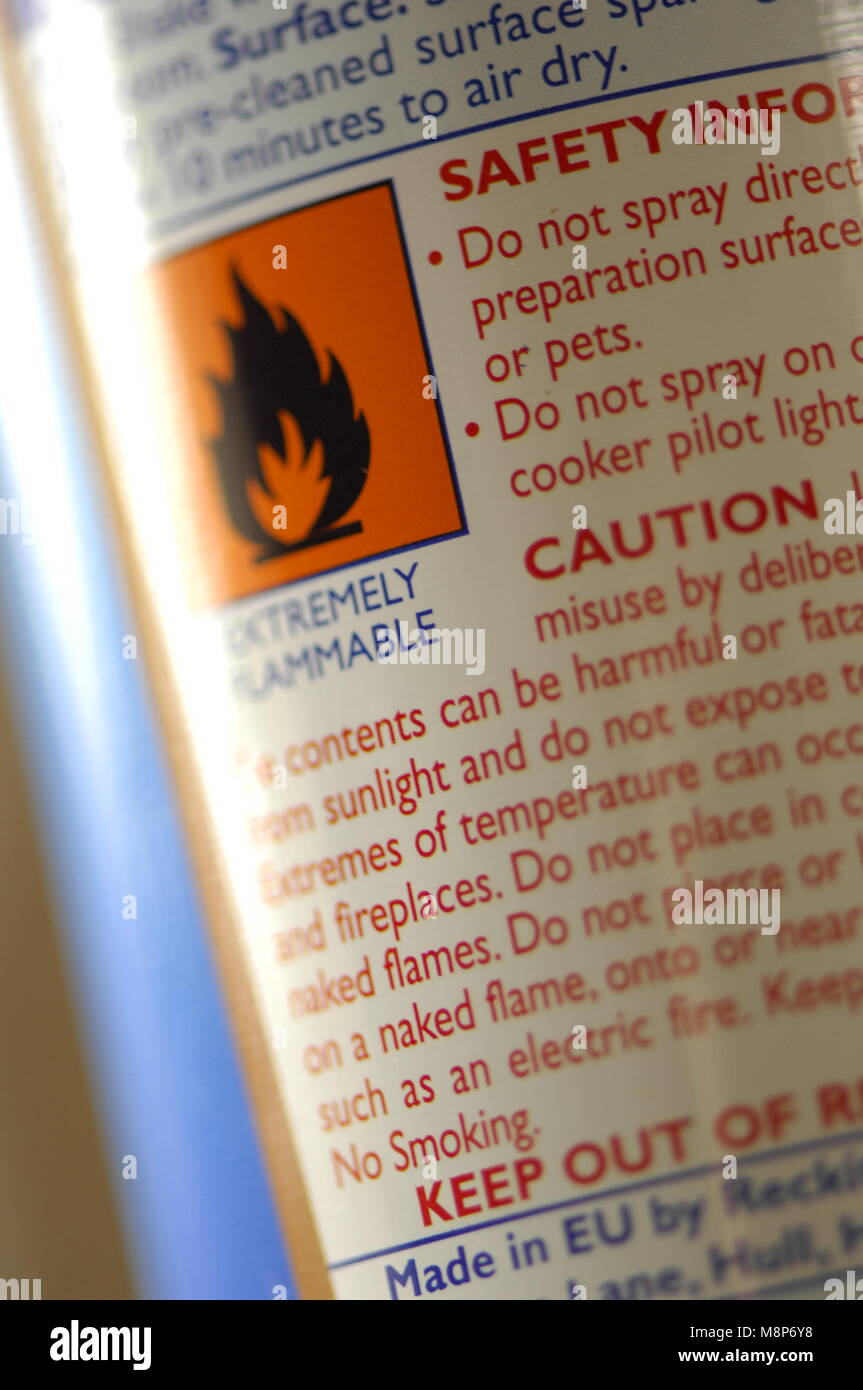 Aerosol can flammable hires stock photography and images Alamy