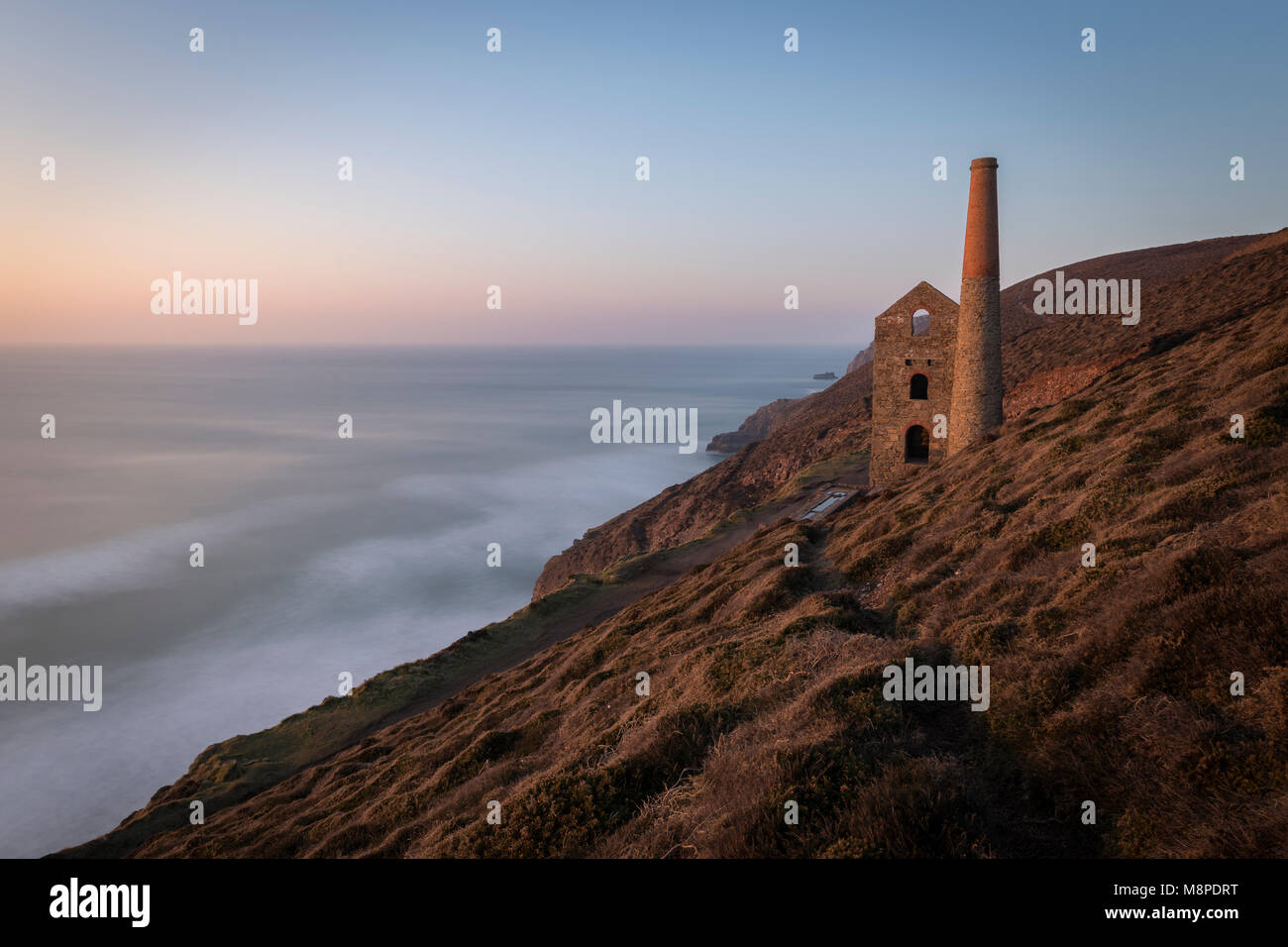 Wheal Coates in West Cornwall. Stock Photo